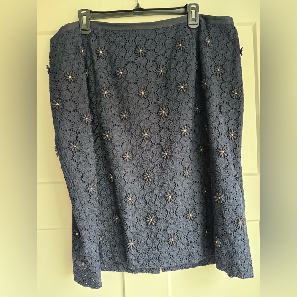 Talbots Lace and Flowers Skirt